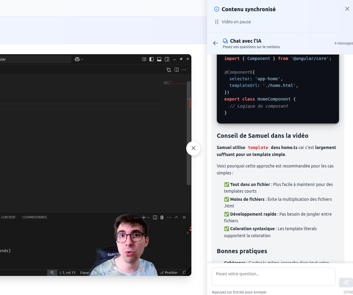 Formation Angular
